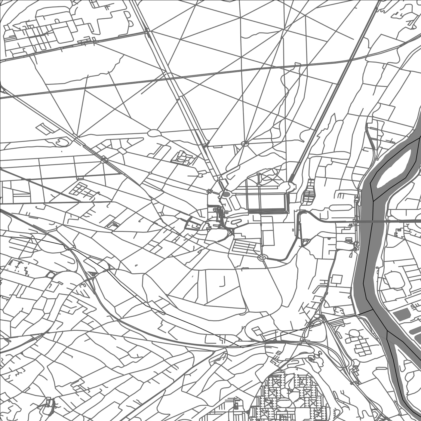 ROAD MAP OF SAINT-GERMAIN-EN-LAYE, FRANCE BY MAPBAKES