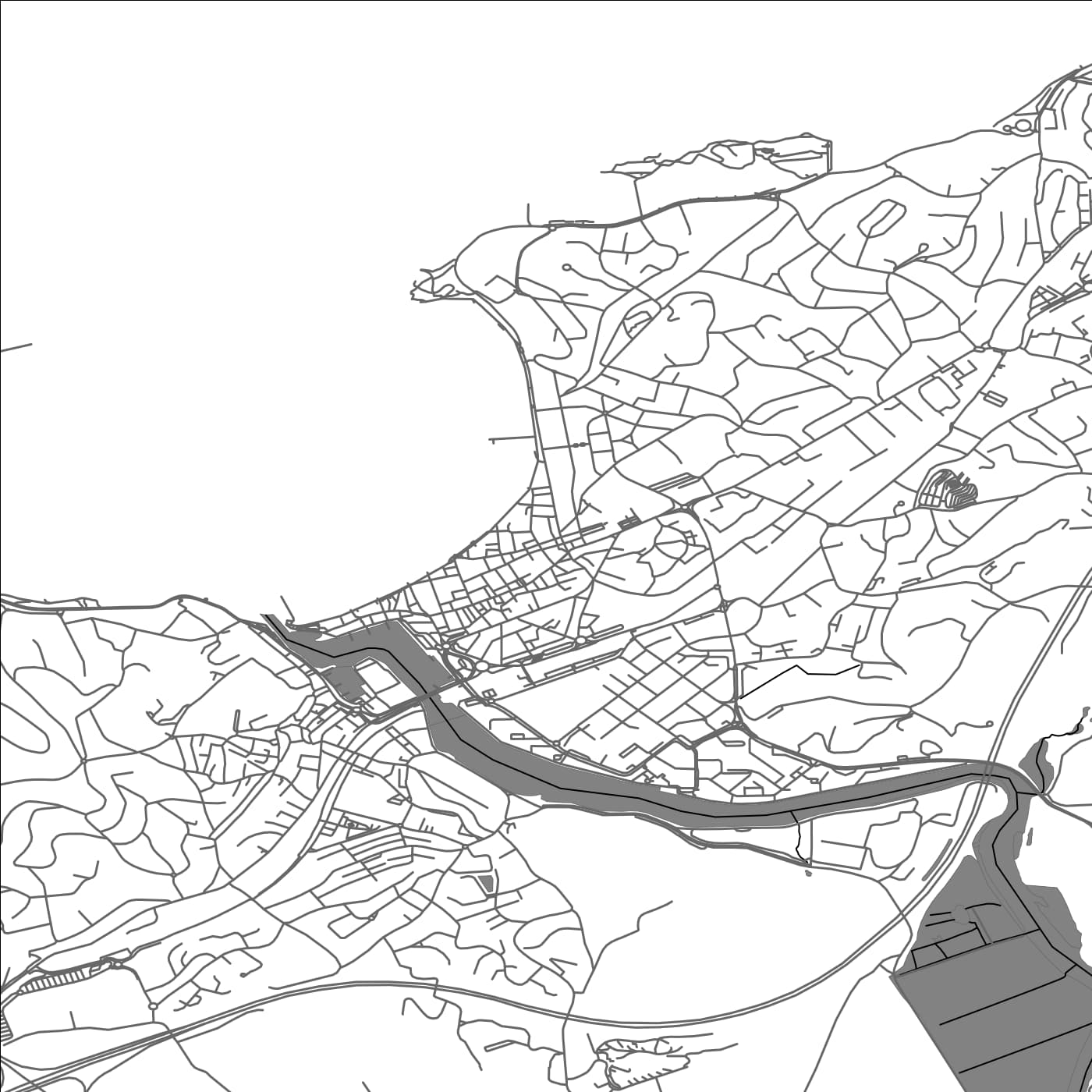 ROAD MAP OF SAINT-JEAN-DE-LUZ, FRANCE BY MAPBAKES