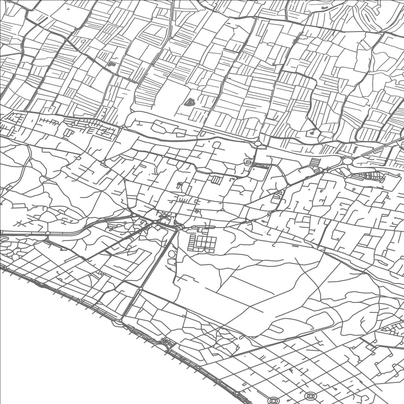 ROAD MAP OF SAINT-JEAN-DE-MONTS, FRANCE BY MAPBAKES