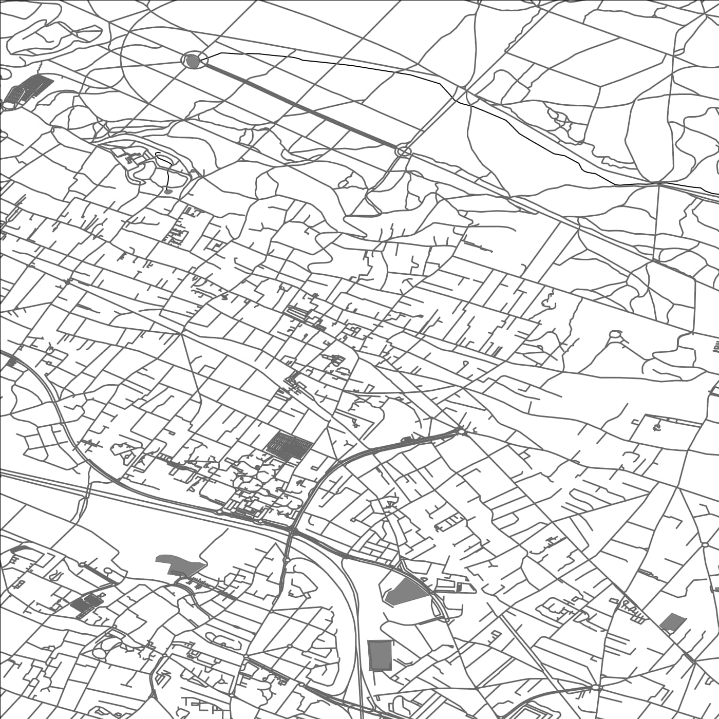 ROAD MAP OF SAINT-LEU-LA-FORET, FRANCE BY MAPBAKES