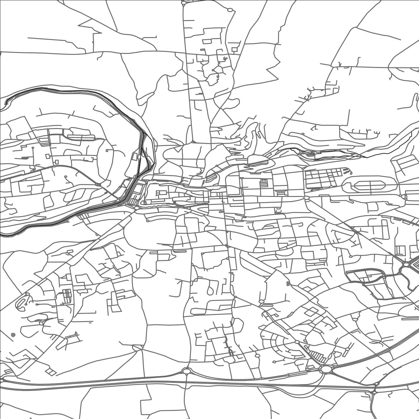 ROAD MAP OF SAINT-LO, FRANCE BY MAPBAKES