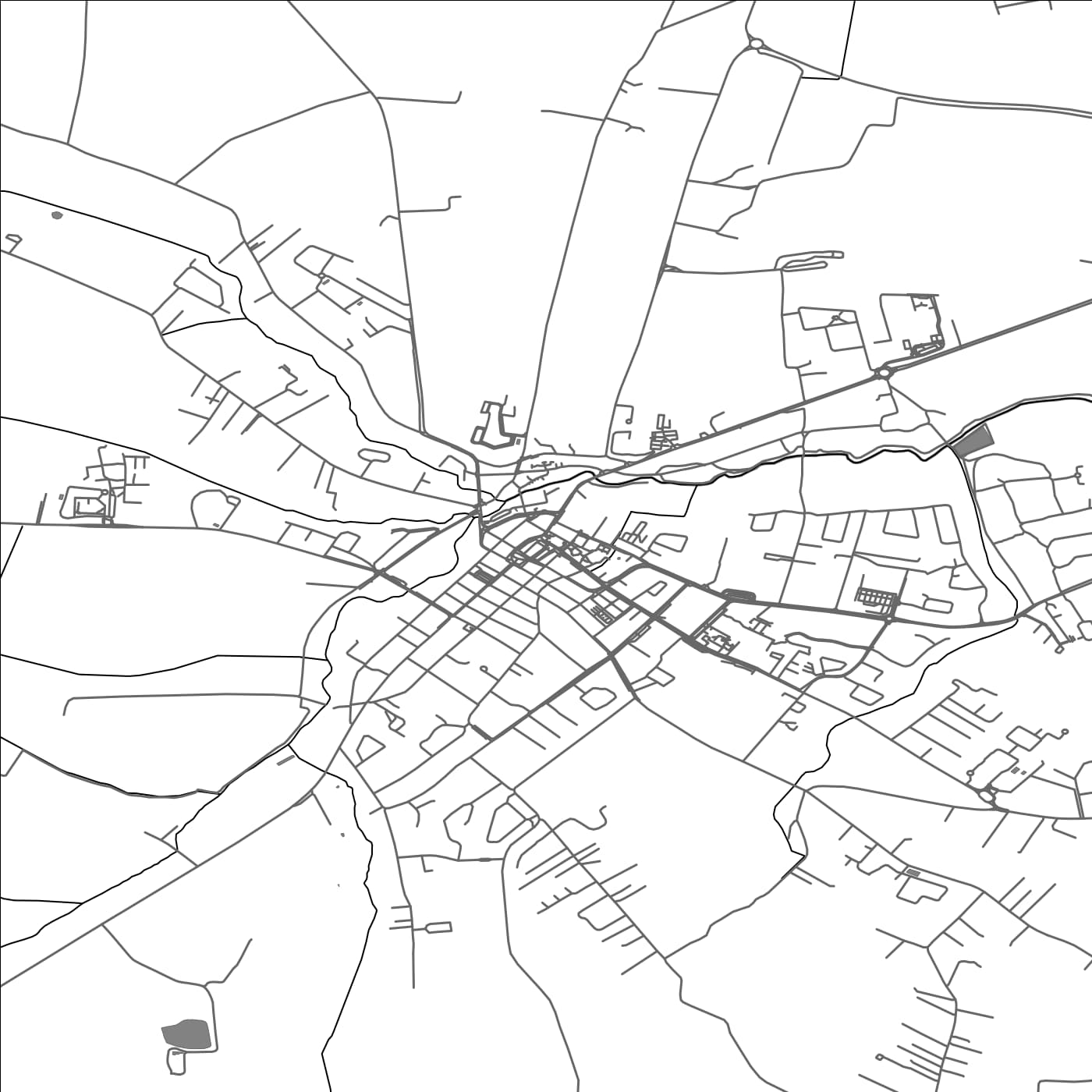 ROAD MAP OF SAINT-LYS, FRANCE BY MAPBAKES