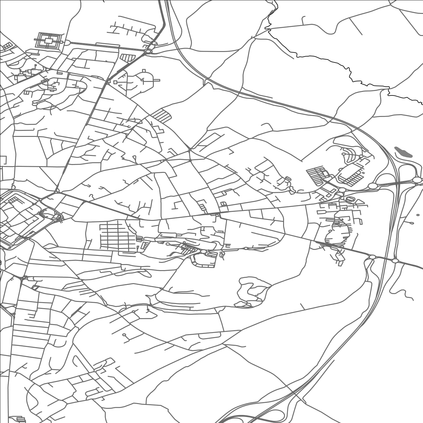 ROAD MAP OF SAINT-MARTIN-BOULOGNE, FRANCE BY MAPBAKES