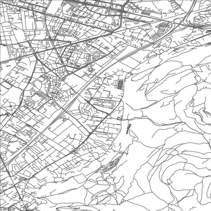 ROAD MAP OF SAINT-MARTIN-D'HERES, FRANCE BY MAPBAKES