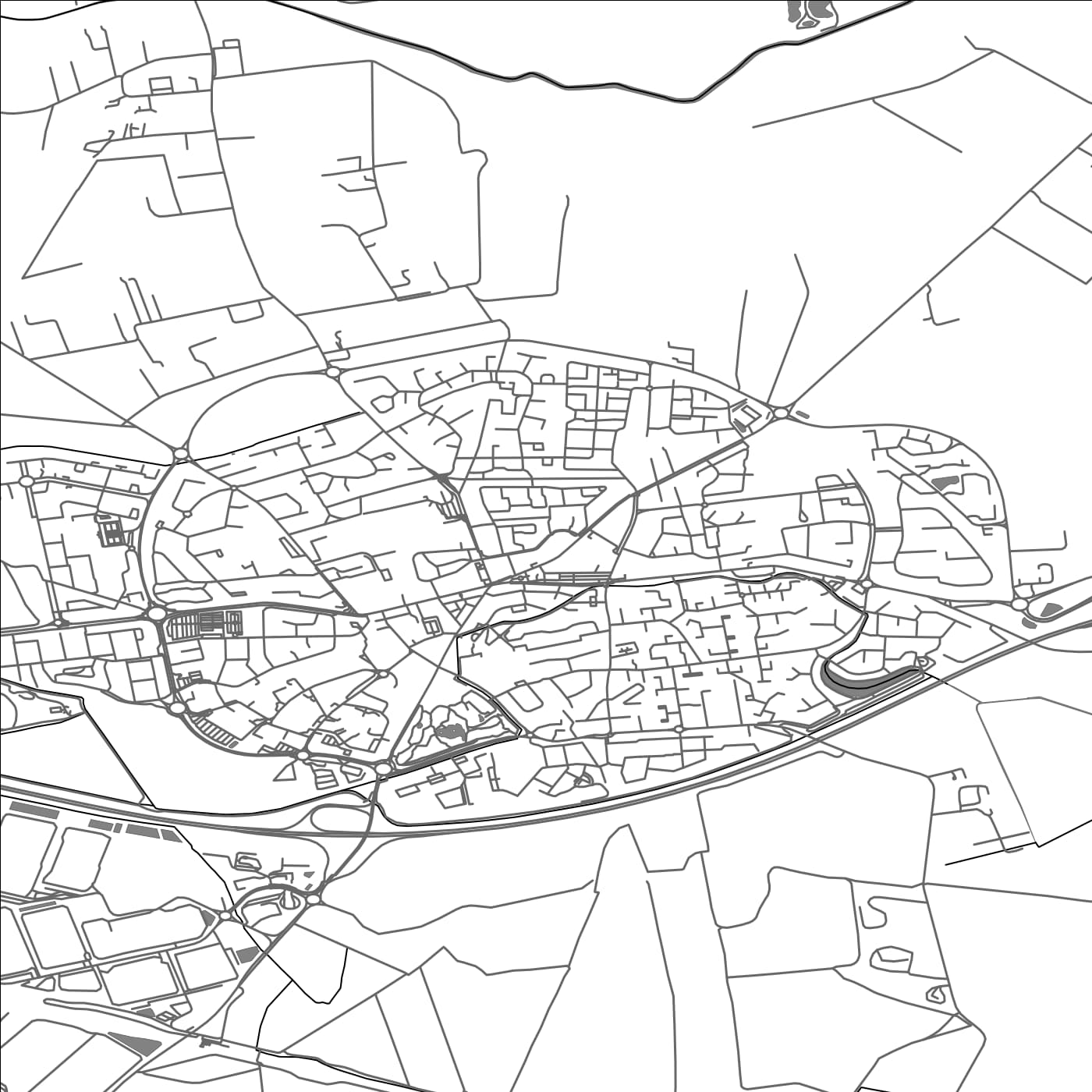 ROAD MAP OF SAINT-MARTIN-DE-CRAU, FRANCE BY MAPBAKES