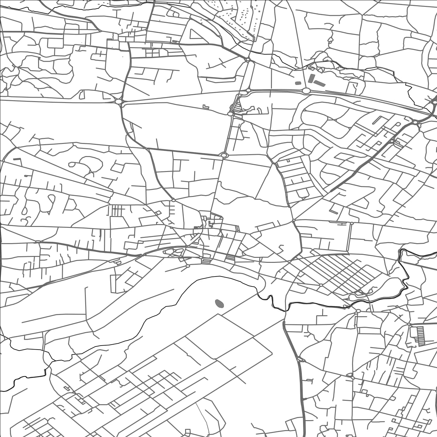 ROAD MAP OF SAINT-MEDARD-EN-JALLES, FRANCE BY MAPBAKES