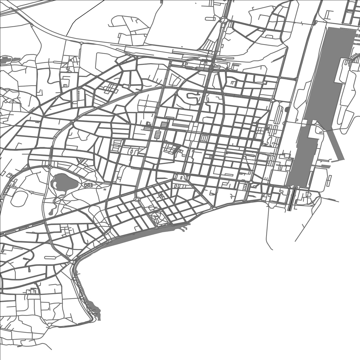 ROAD MAP OF SAINT-NAZAIRE, FRANCE BY MAPBAKES