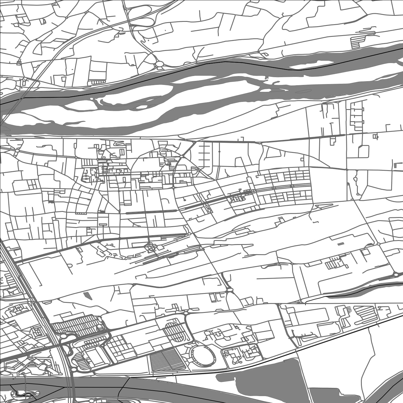 ROAD MAP OF SAINT-PIERRE-DES-CORPS, FRANCE BY MAPBAKES