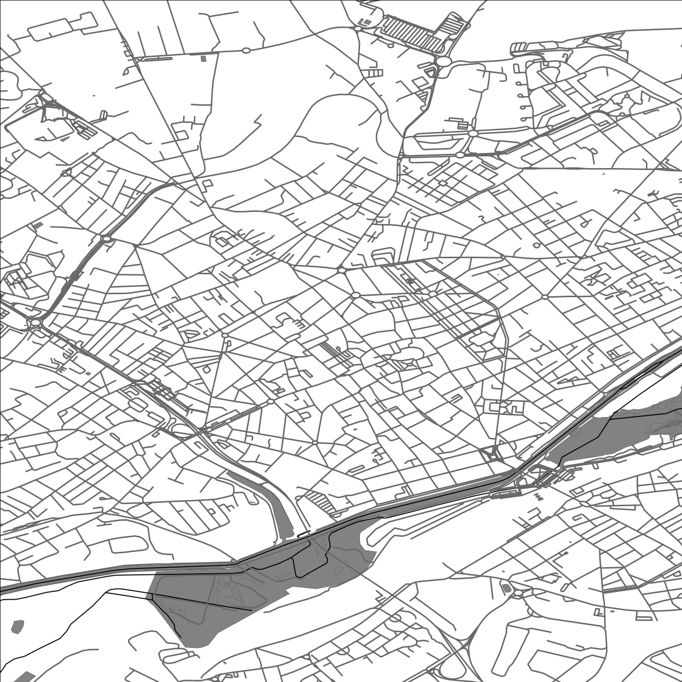 ROAD MAP OF SAINT-QUENTIN, FRANCE BY MAPBAKES