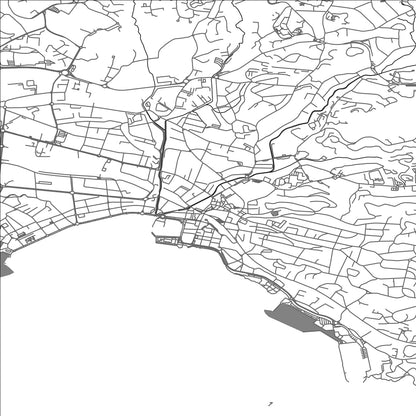 ROAD MAP OF SAINT-RAPHAEL, FRANCE BY MAPBAKES