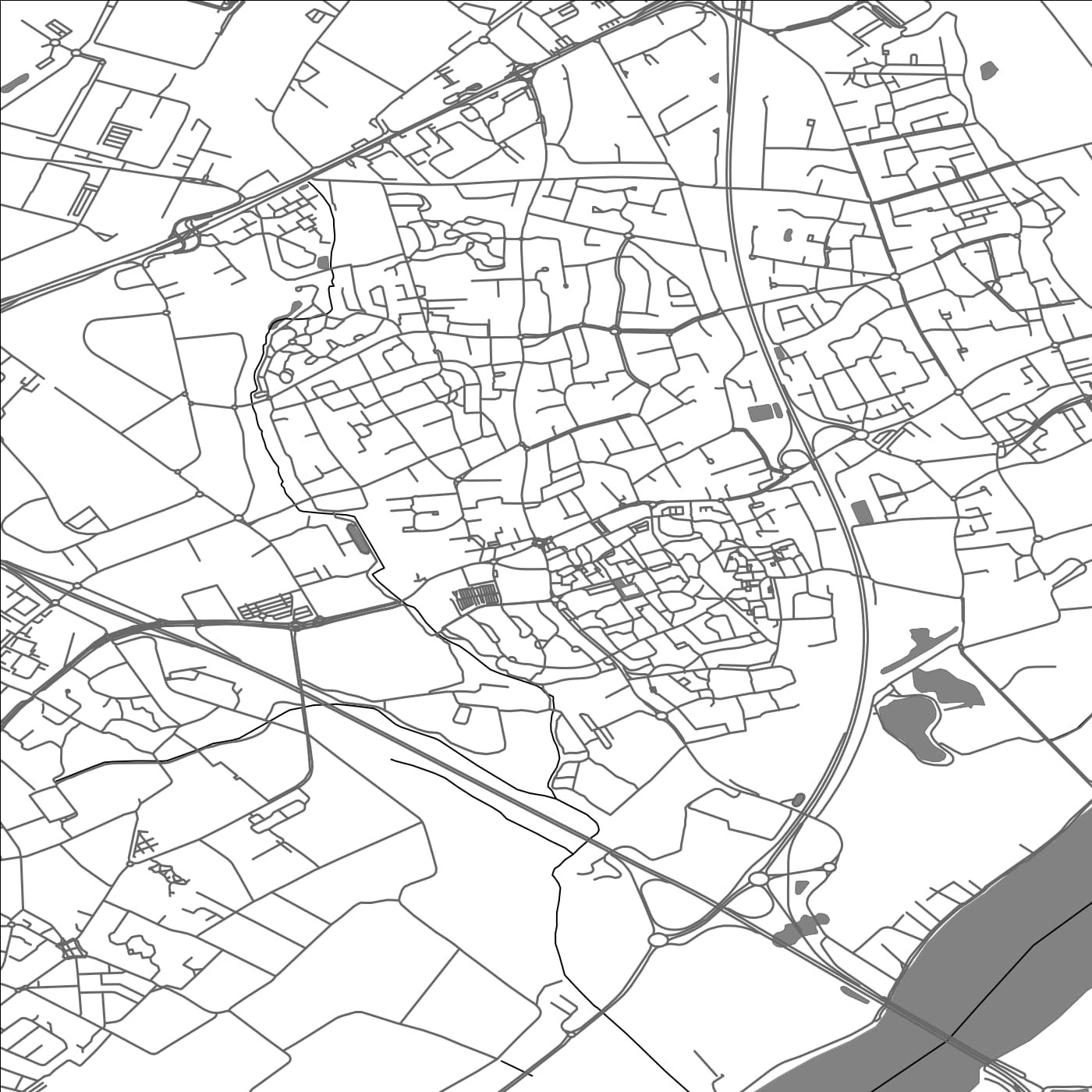 ROAD MAP OF SAINTE-LUCE-SUR-LOIRE, FRANCE BY MAPBAKES