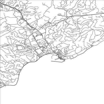 ROAD MAP OF SAINTE-MAXIME, FRANCE BY MAPBAKES