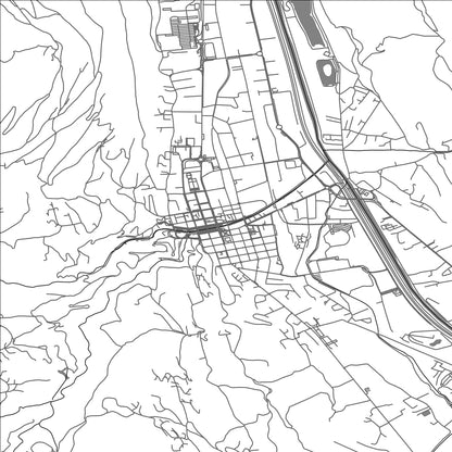 ROAD MAP OF SALLANCHES, FRANCE BY MAPBAKES