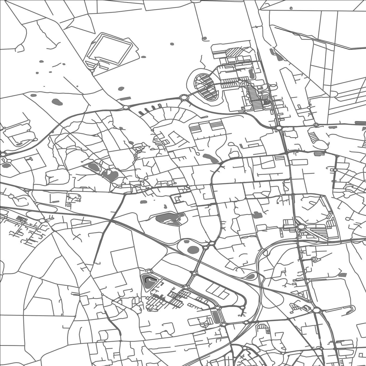 ROAD MAP OF SARAN, FRANCE BY MAPBAKES