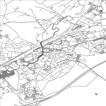 ROAD MAP OF SARREBOURG, FRANCE BY MAPBAKES