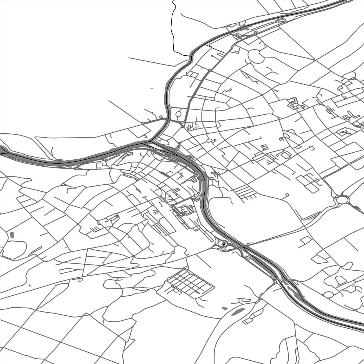 ROAD MAP OF SARREGUEMINES, FRANCE BY MAPBAKES