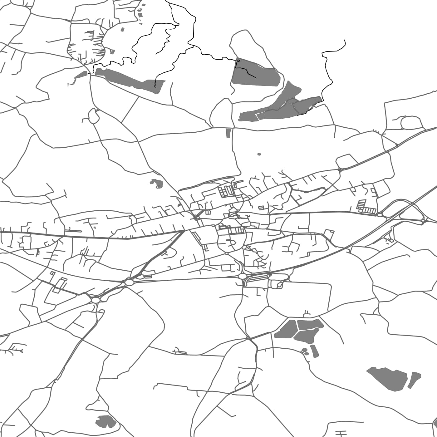 ROAD MAP OF SARZEAU, FRANCE BY MAPBAKES