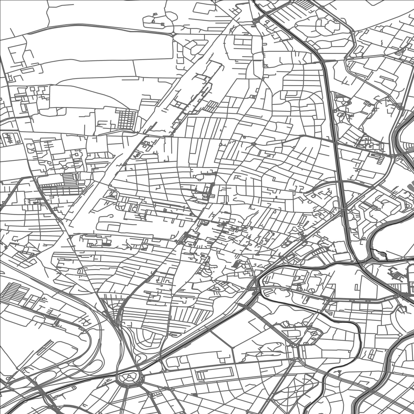 ROAD MAP OF SCHILTIGHEIM, FRANCE BY MAPBAKES