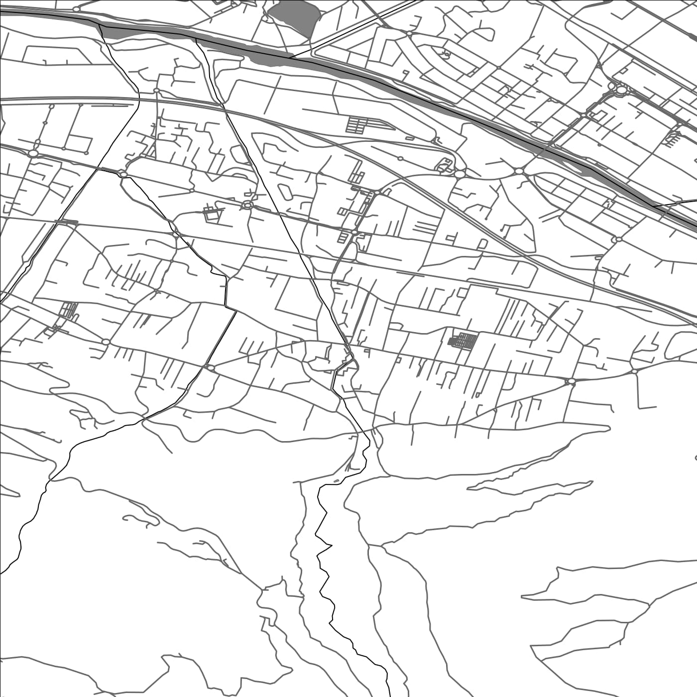 ROAD MAP OF SCIONZIER, FRANCE BY MAPBAKES