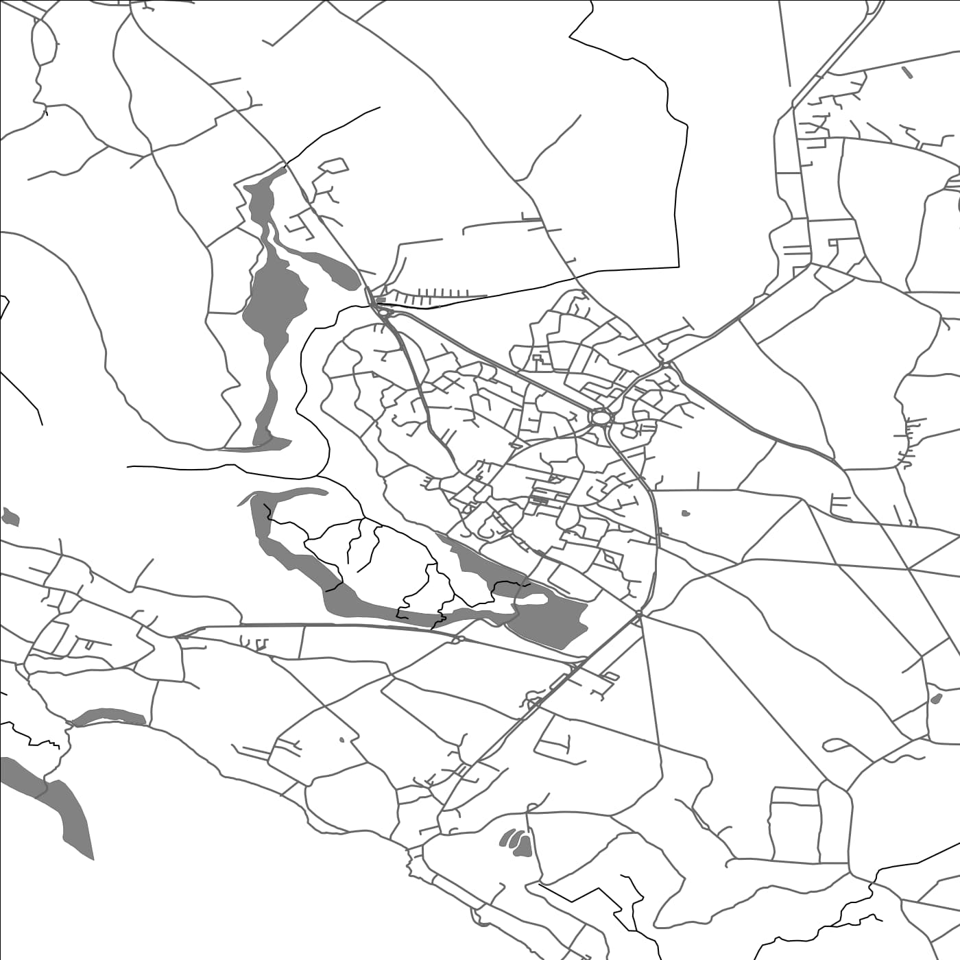 ROAD MAP OF SENE, FRANCE BY MAPBAKES