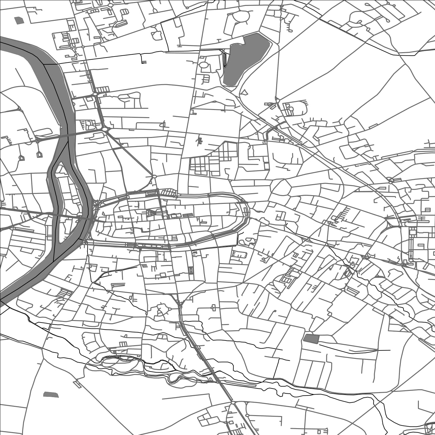 ROAD MAP OF SENS, FRANCE BY MAPBAKES