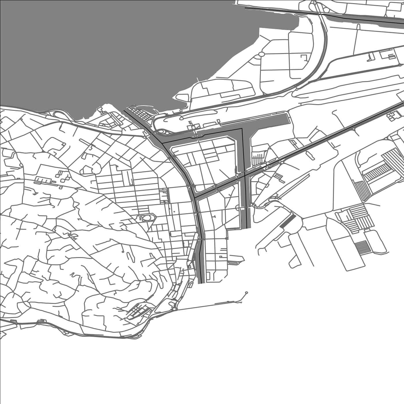 ROAD MAP OF SETE, FRANCE BY MAPBAKES