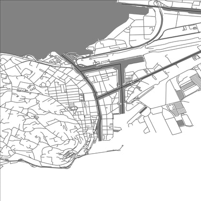 ROAD MAP OF SETE, FRANCE BY MAPBAKES