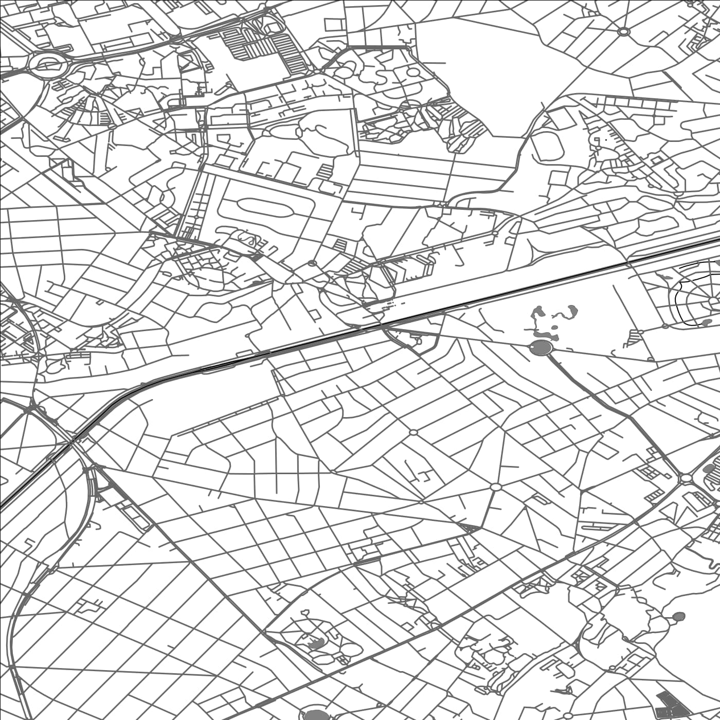 ROAD MAP OF SEVRAN, FRANCE BY MAPBAKES