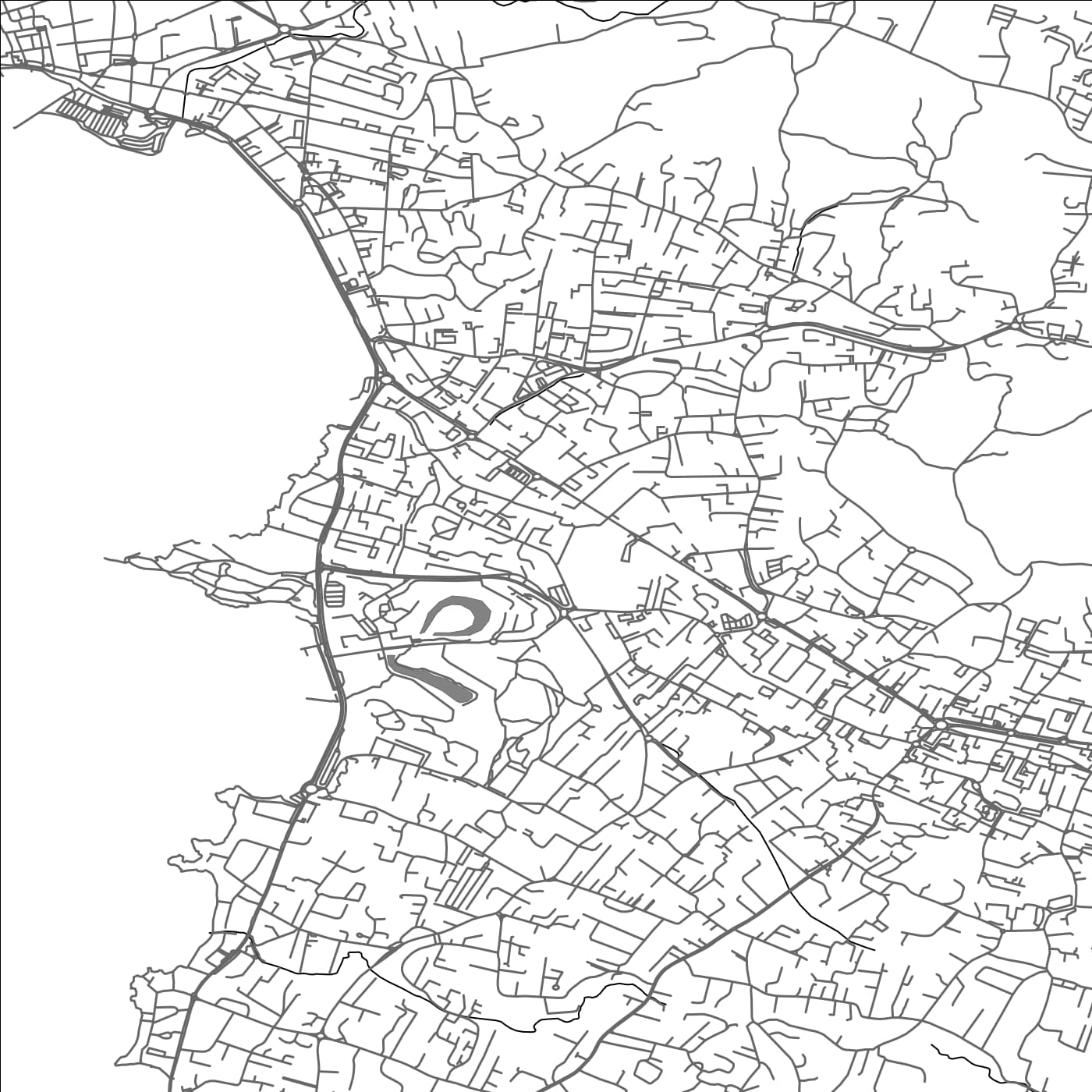 ROAD MAP OF SIX-FOURS-LES-PLAGES, FRANCE BY MAPBAKES