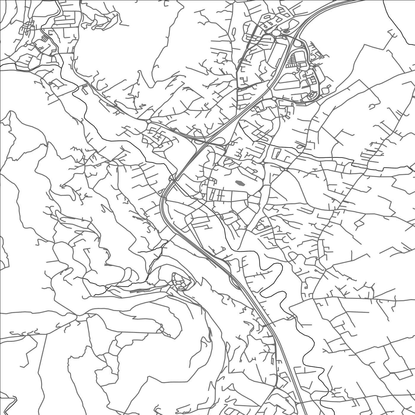 ROAD MAP OF SOLLIES-PONT, FRANCE BY MAPBAKES