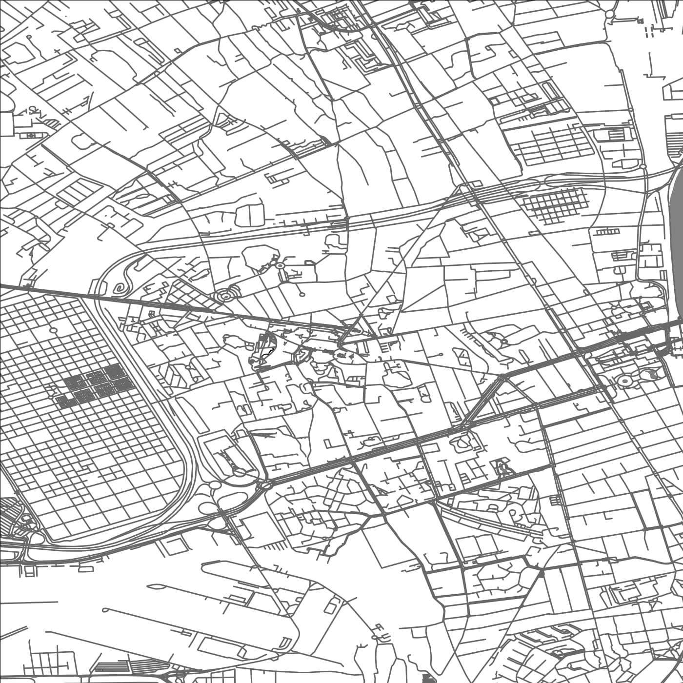 ROAD MAP OF THIAIS, FRANCE BY MAPBAKES