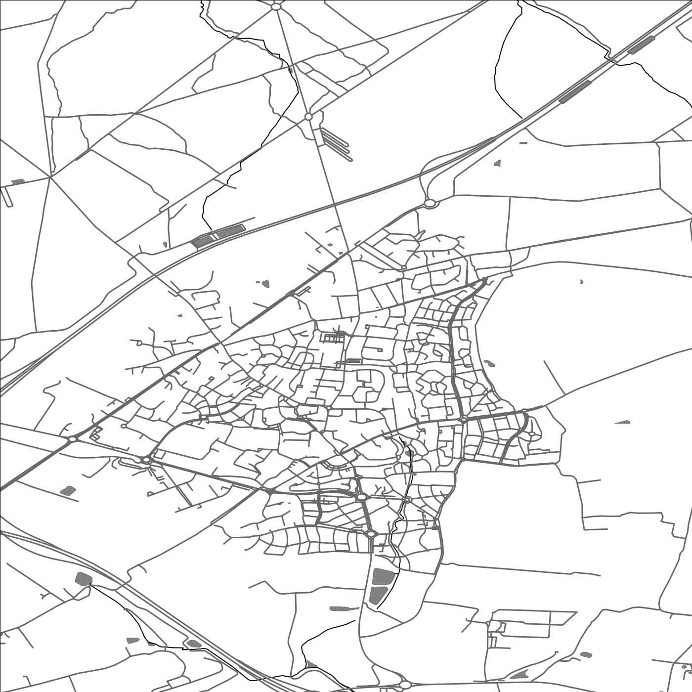 ROAD MAP OF THORIGNE-FOUILLARD, FRANCE BY MAPBAKES