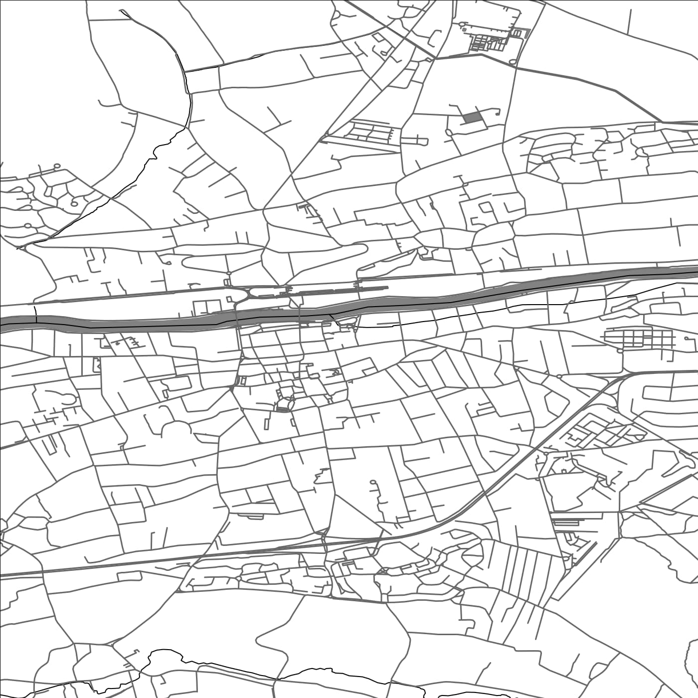 ROAD MAP OF THORIGNY-SUR-MARNE, FRANCE BY MAPBAKES