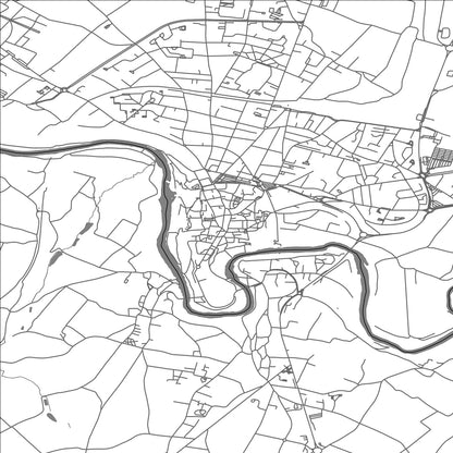 ROAD MAP OF THOUARS, FRANCE BY MAPBAKES