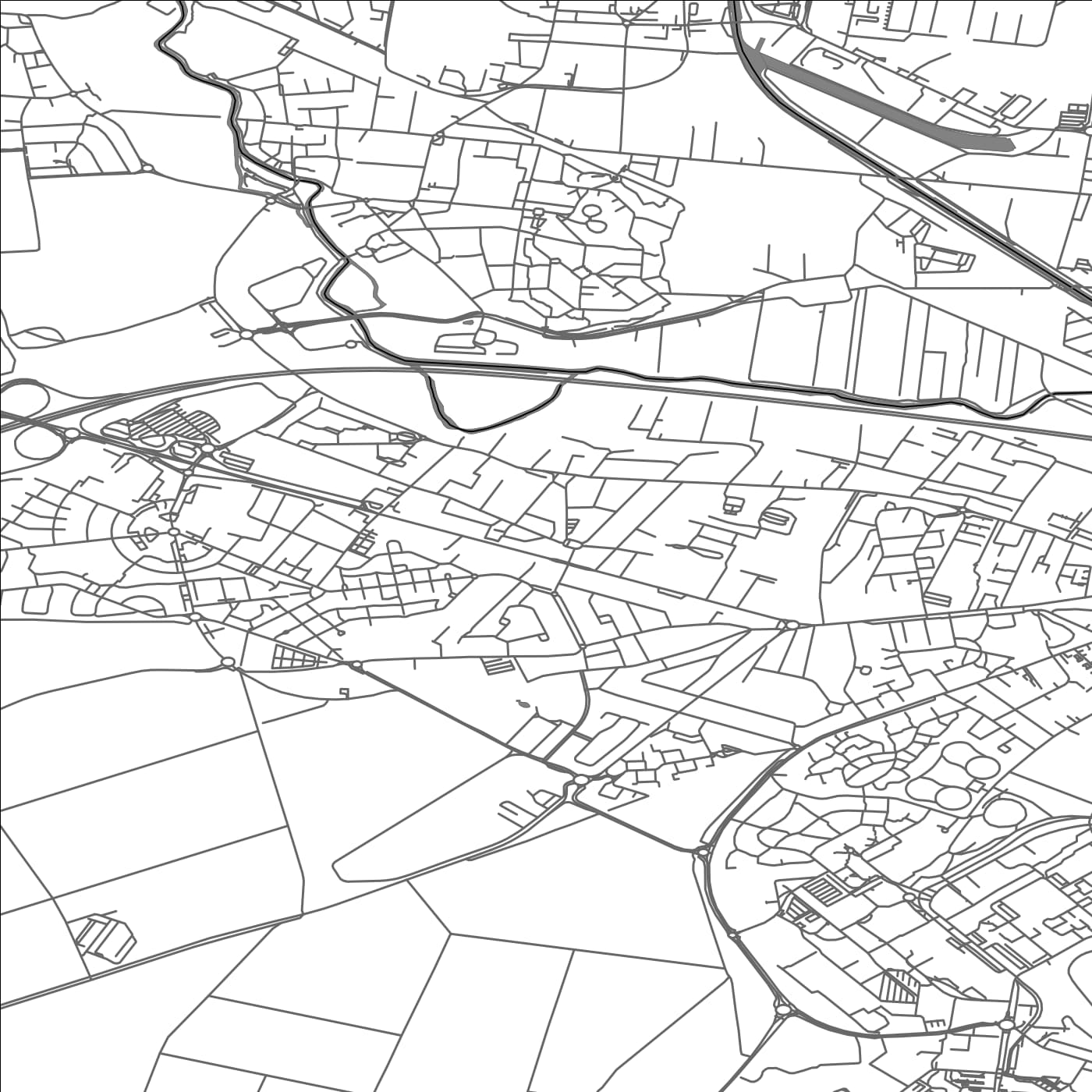 ROAD MAP OF TINQUEUX, FRANCE BY MAPBAKES