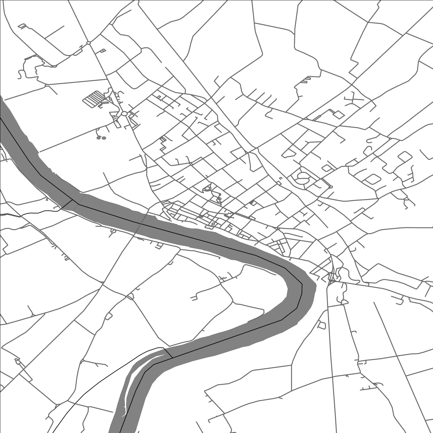 ROAD MAP OF TONNEINS, FRANCE BY MAPBAKES