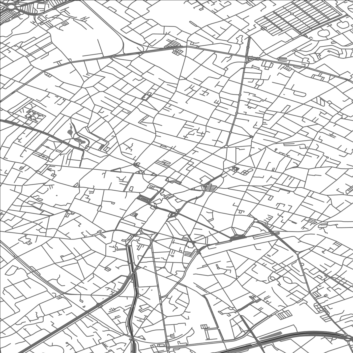 ROAD MAP OF TOURCOING, FRANCE BY MAPBAKES