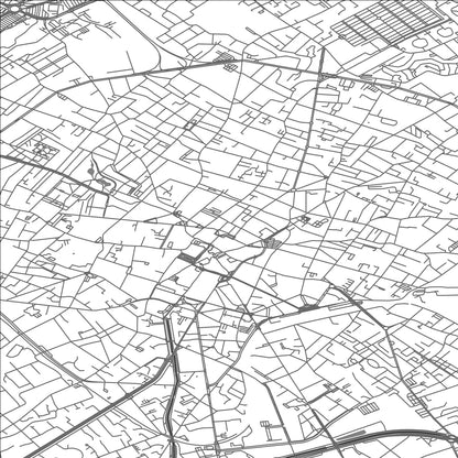 ROAD MAP OF TOURCOING, FRANCE BY MAPBAKES