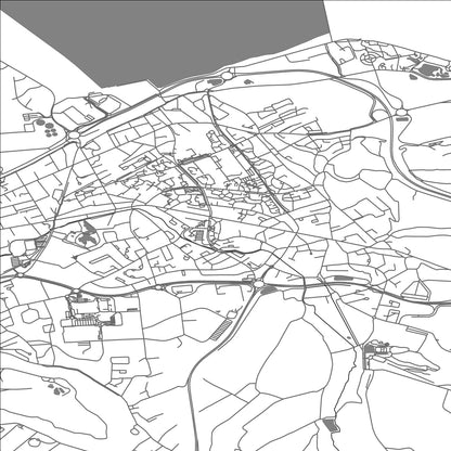 ROAD MAP OF TOURLAVILLE, FRANCE BY MAPBAKES