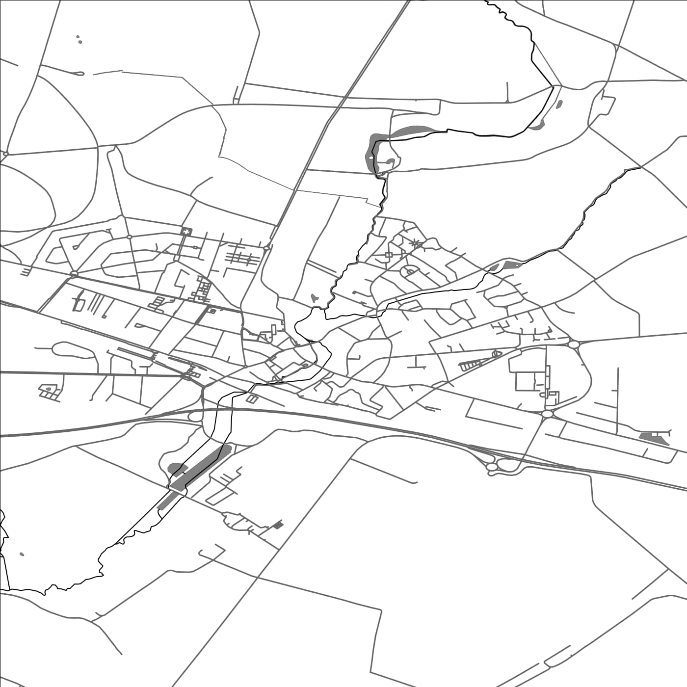 ROAD MAP OF TOURNAN-EN-BRIE, FRANCE BY MAPBAKES