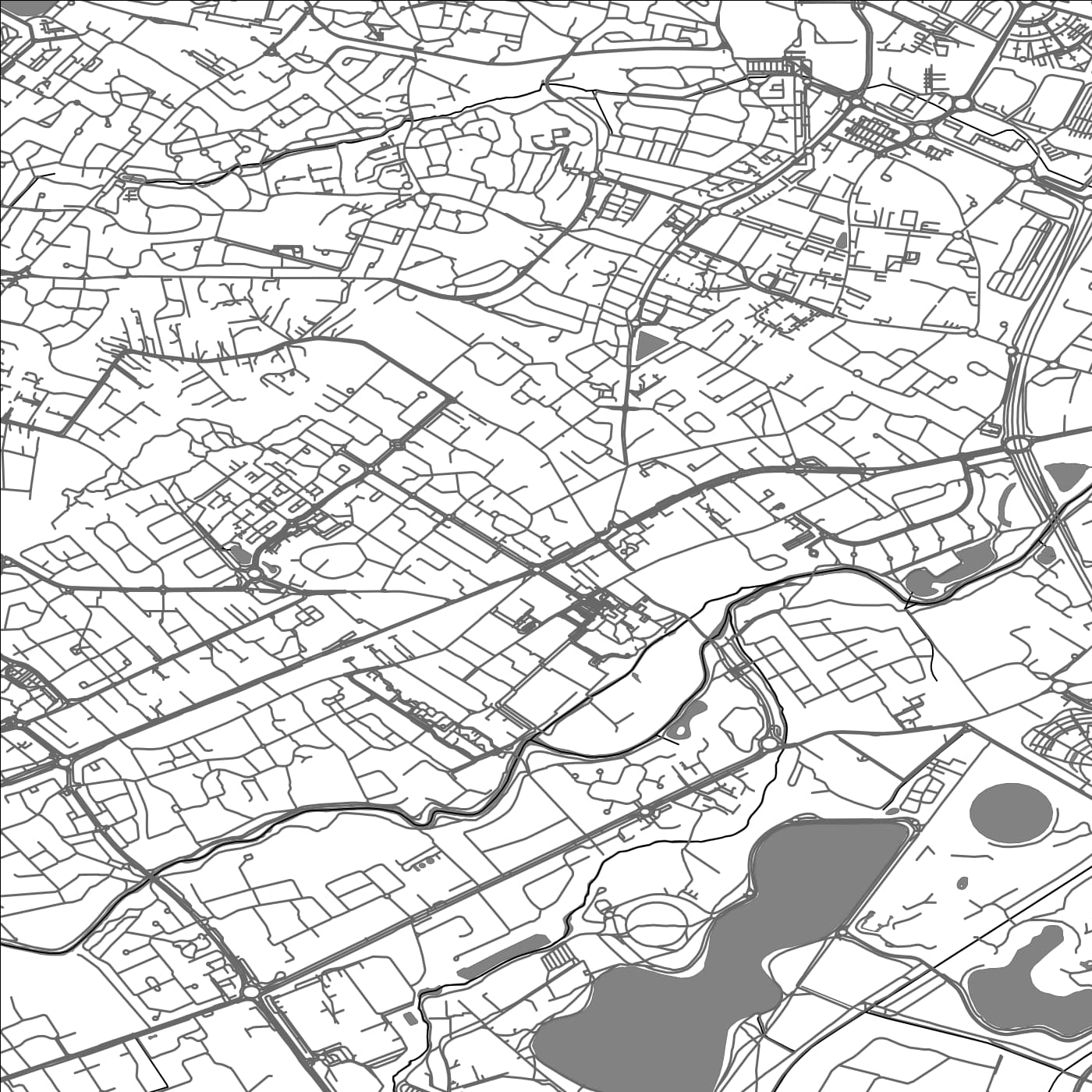 ROAD MAP OF TOURNEFEUILLE, FRANCE BY MAPBAKES