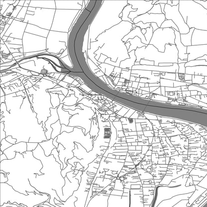 ROAD MAP OF TOURNON-SUR-RHONE, FRANCE BY MAPBAKES