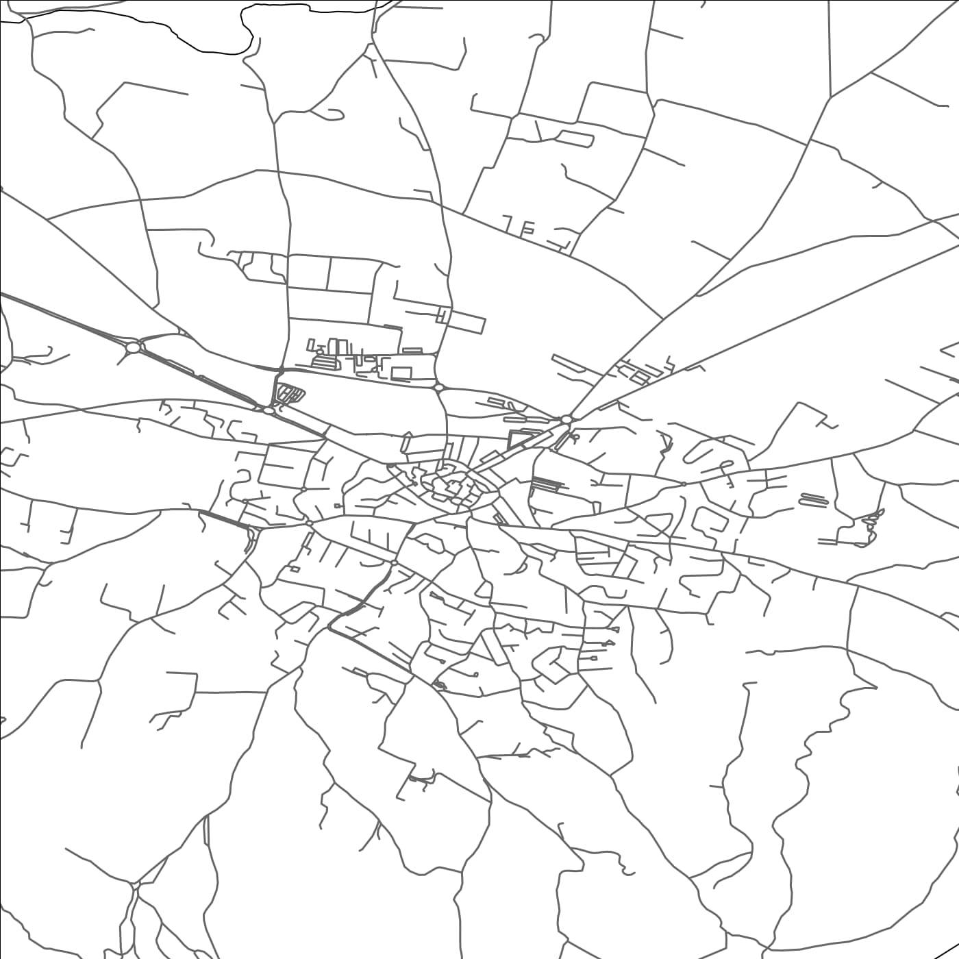 ROAD MAP OF TRETS, FRANCE BY MAPBAKES