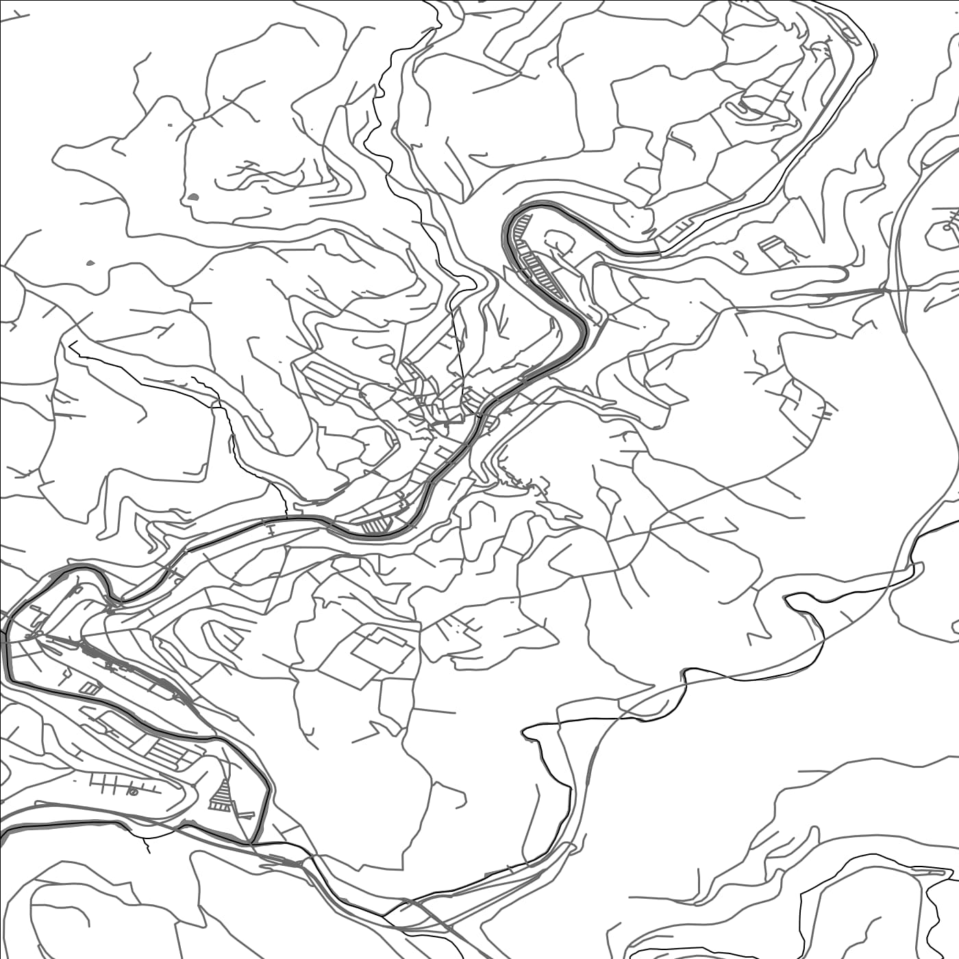 ROAD MAP OF TULLE, FRANCE BY MAPBAKES