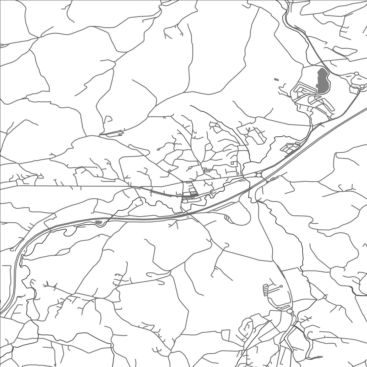 ROAD MAP OF URRUGNE, FRANCE BY MAPBAKES