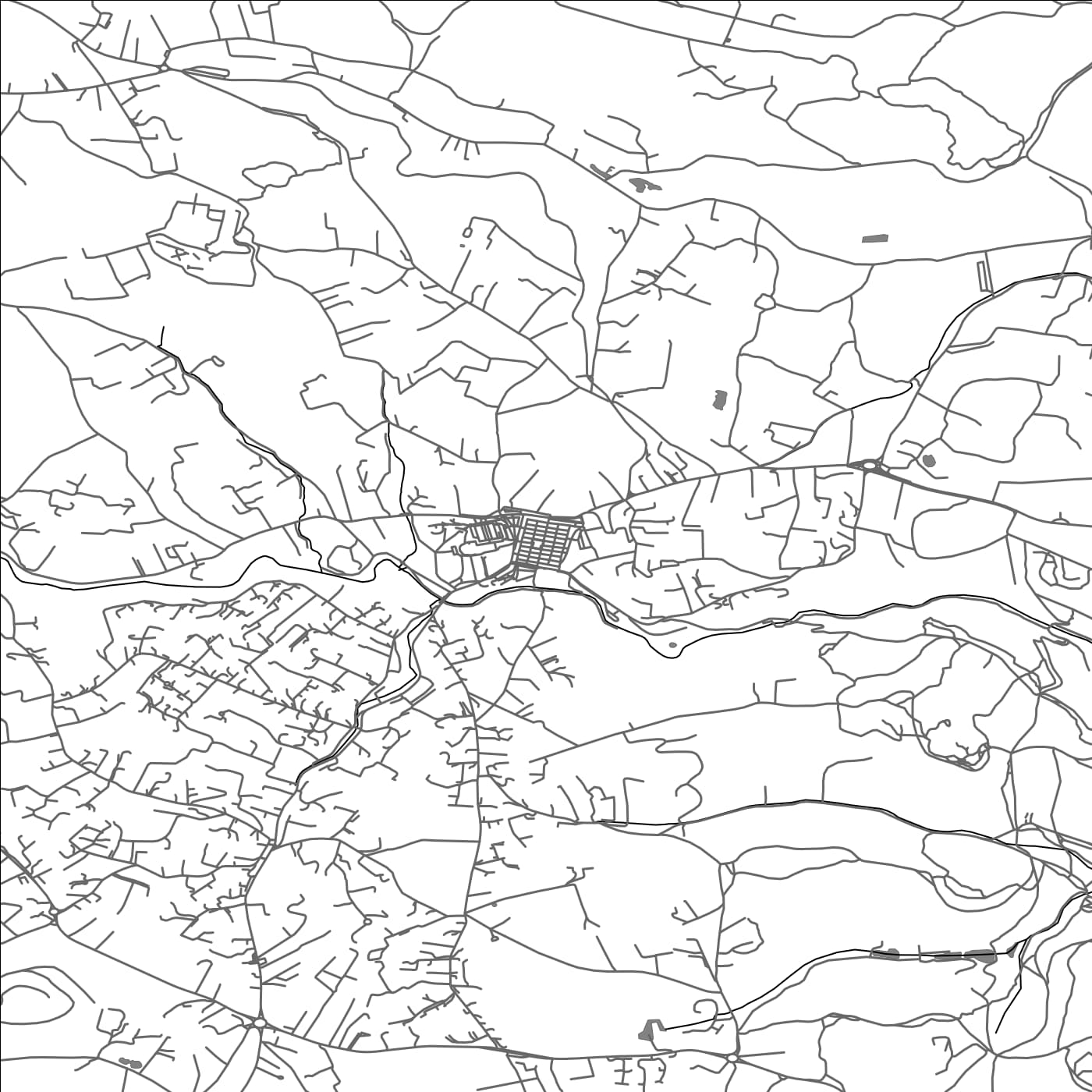 ROAD MAP OF VALBONNE, FRANCE BY MAPBAKES