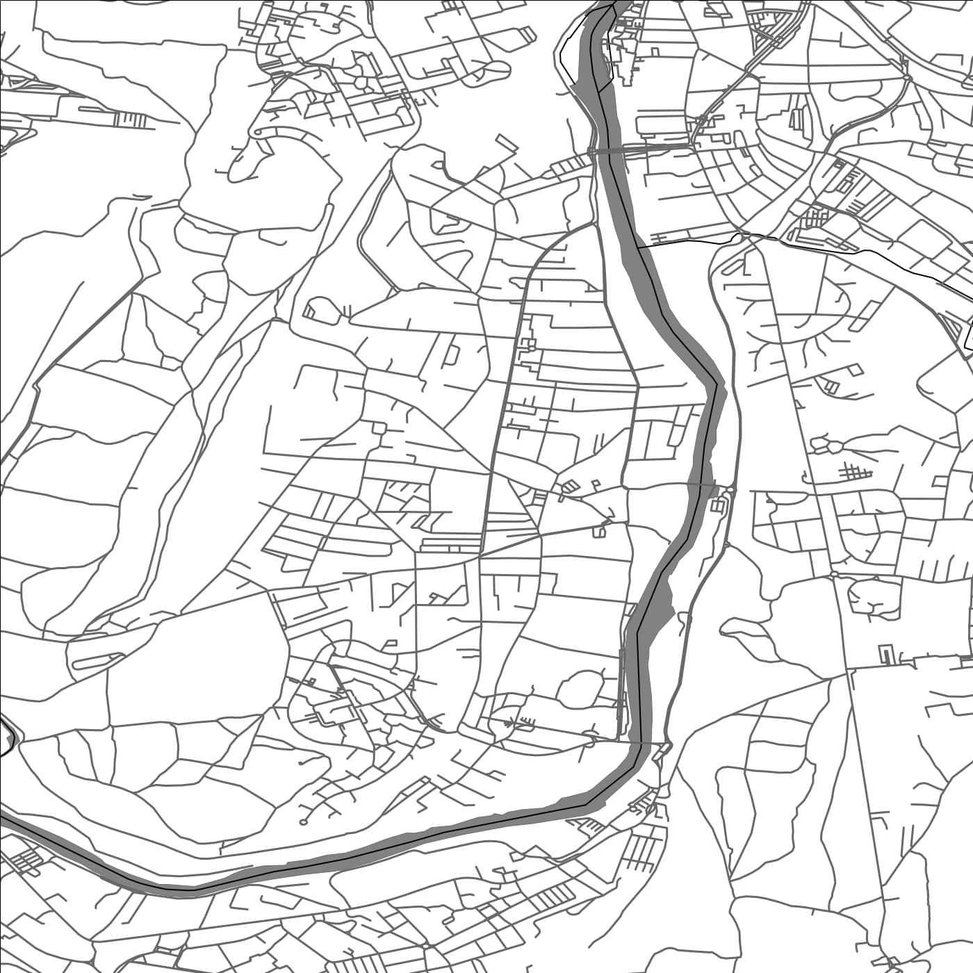 ROAD MAP OF VALENTIGNEY, FRANCE BY MAPBAKES