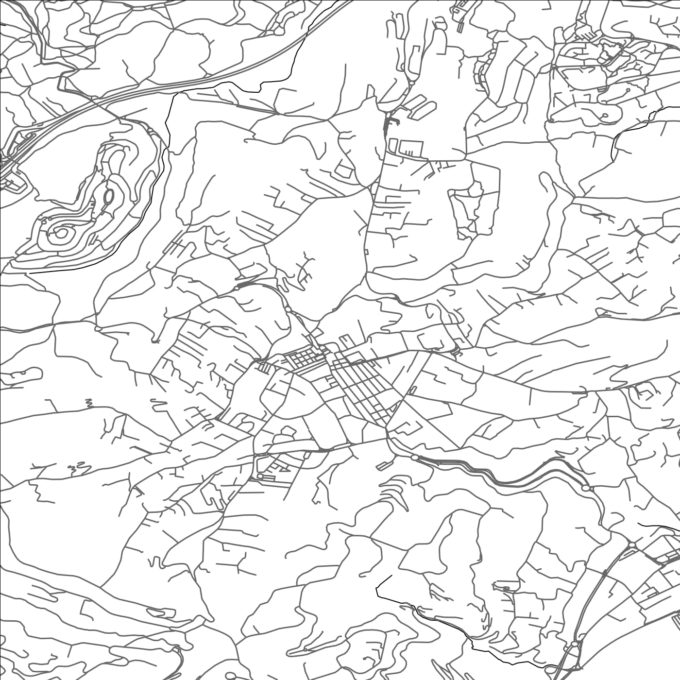 ROAD MAP OF VALLAURIS, FRANCE BY MAPBAKES