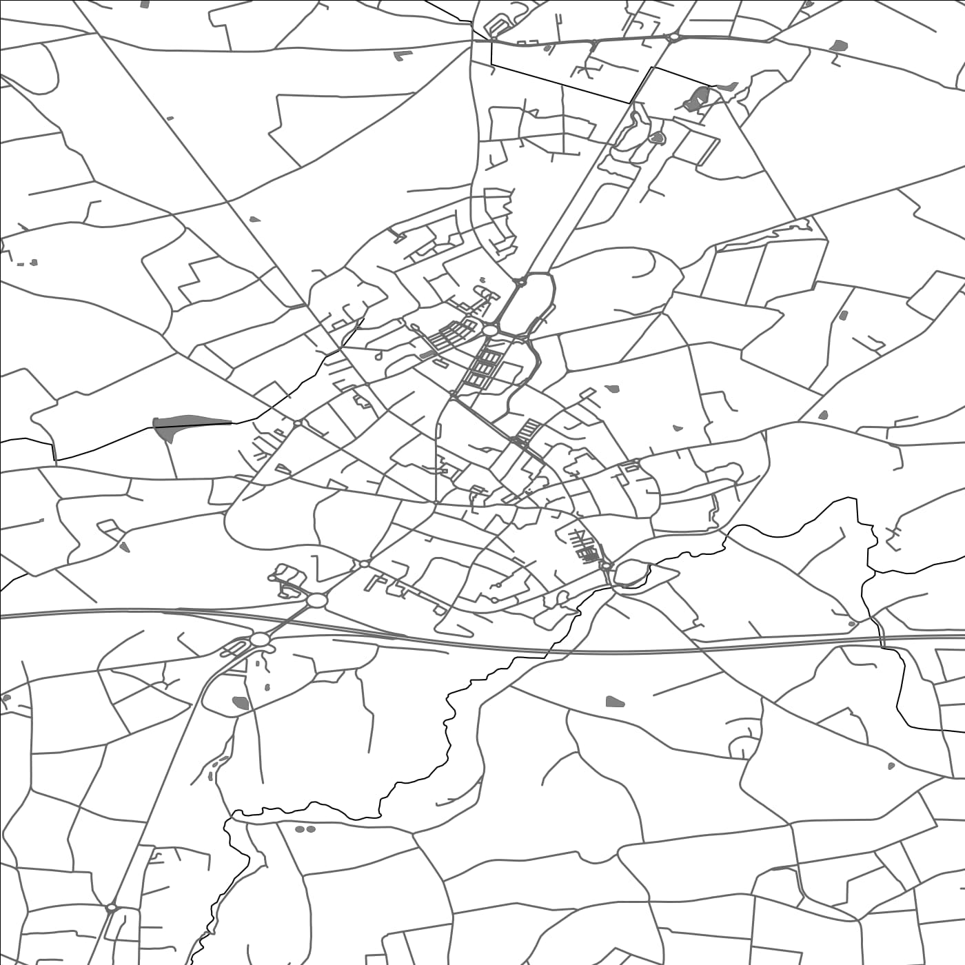 ROAD MAP OF VALLET, FRANCE BY MAPBAKES