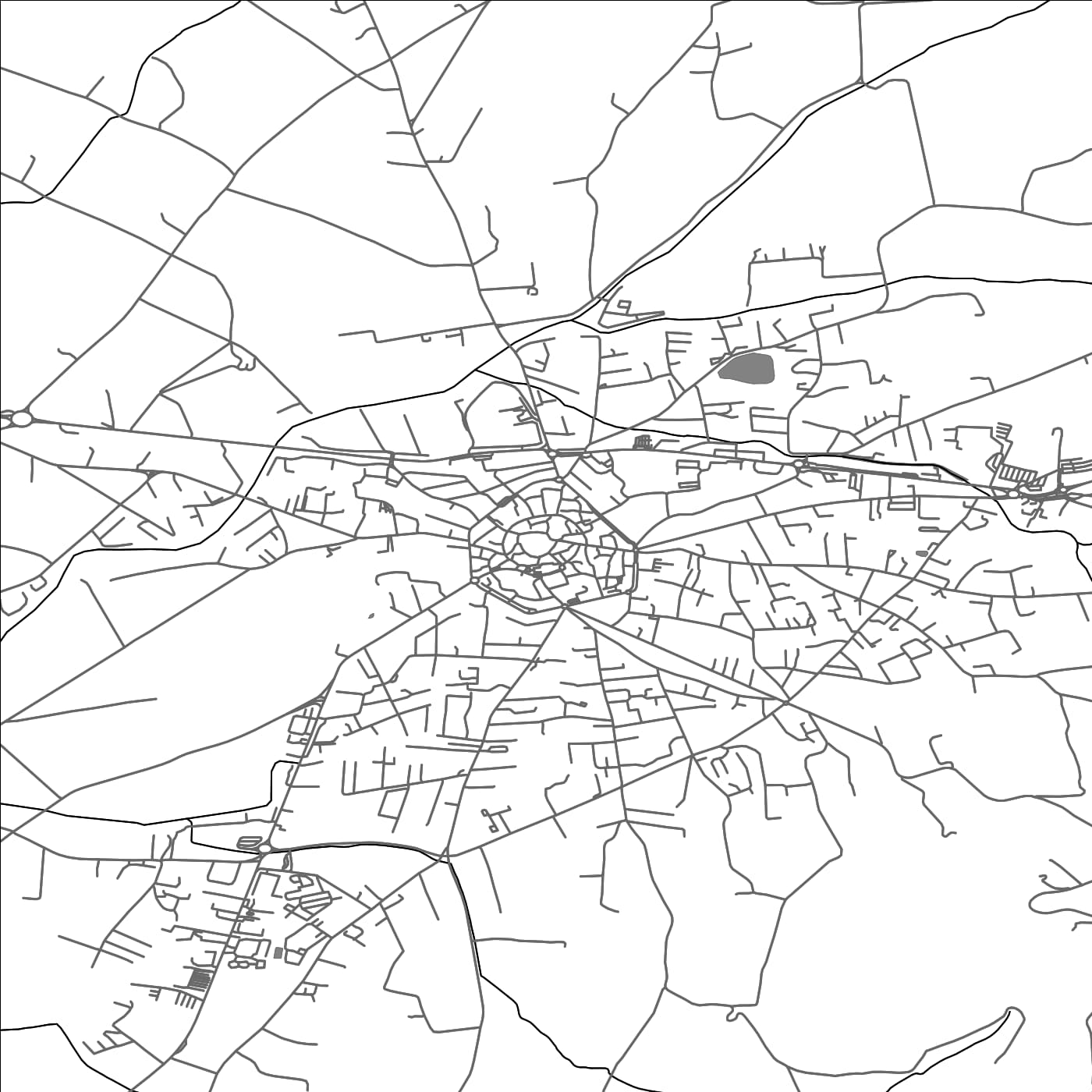 ROAD MAP OF VALREAS, FRANCE BY MAPBAKES